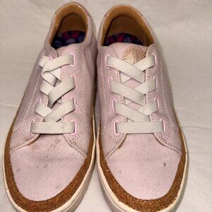 Revitalign Hermosa Orthotic Slip-On Sneakers - Pink/Natural Cork - Size 6.5